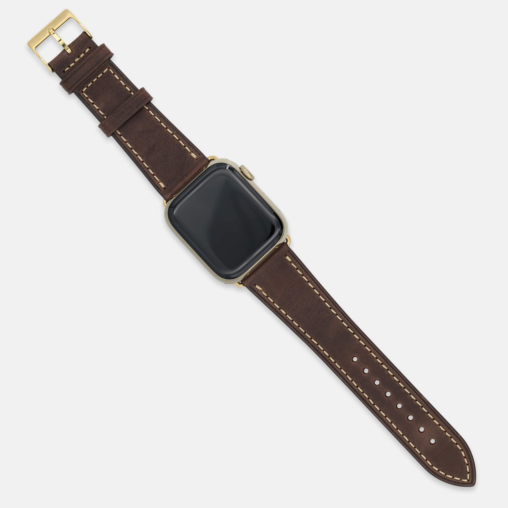 Elegance Brown-Gold Straps for Apple Watch