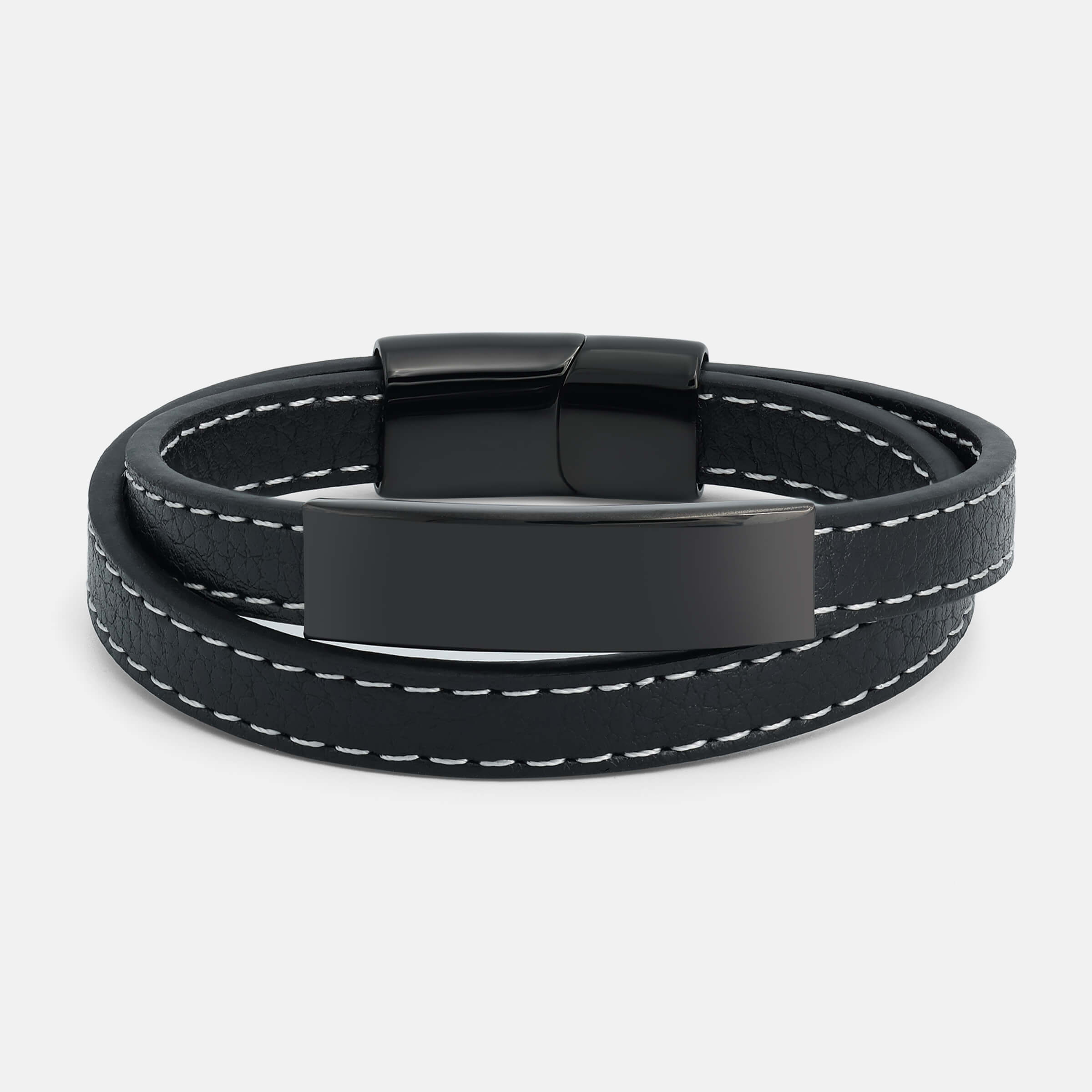 B&W Duo Men's Bracelet