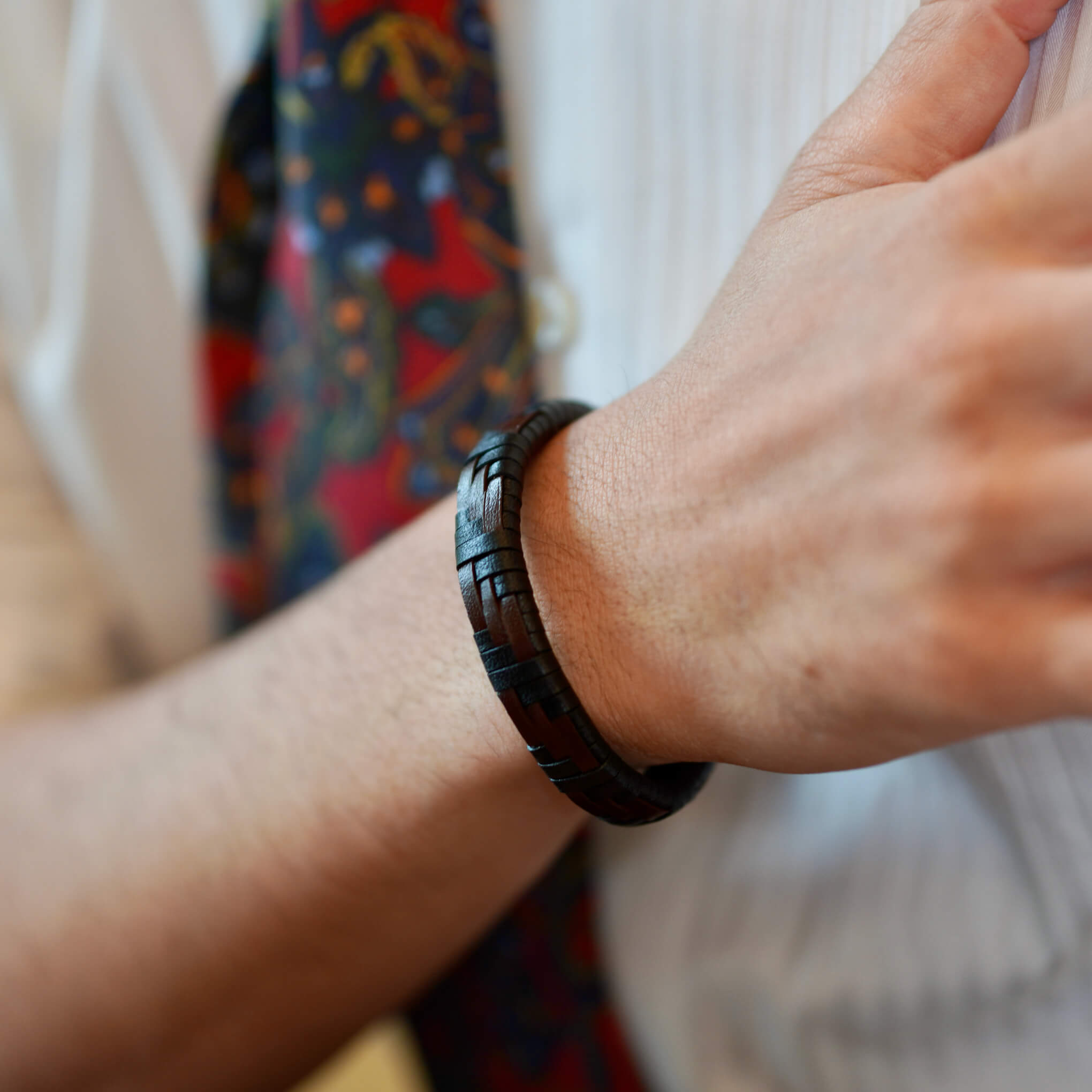 Oriental Rattan Men's Bracelet