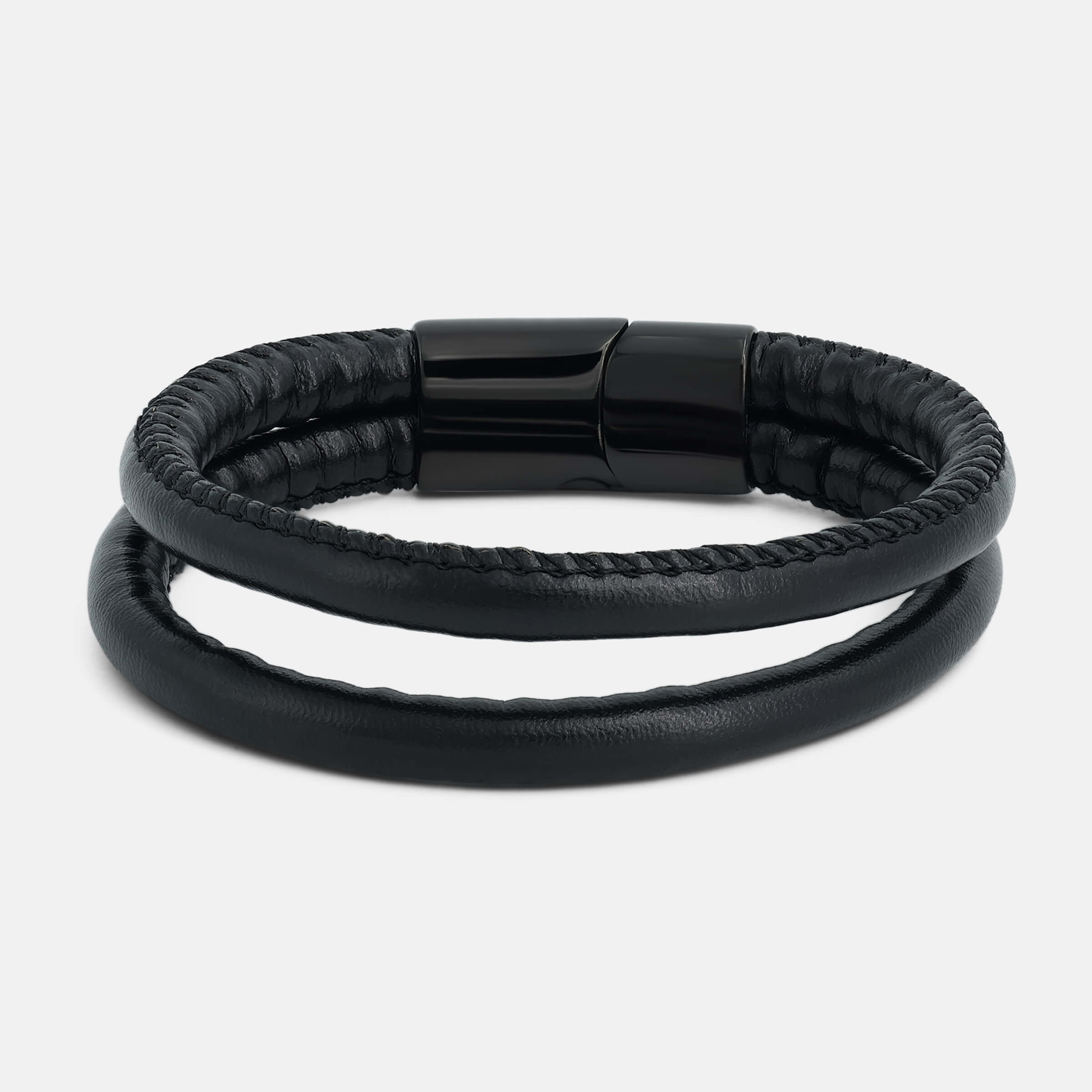 Black & Black Men's Bracelet