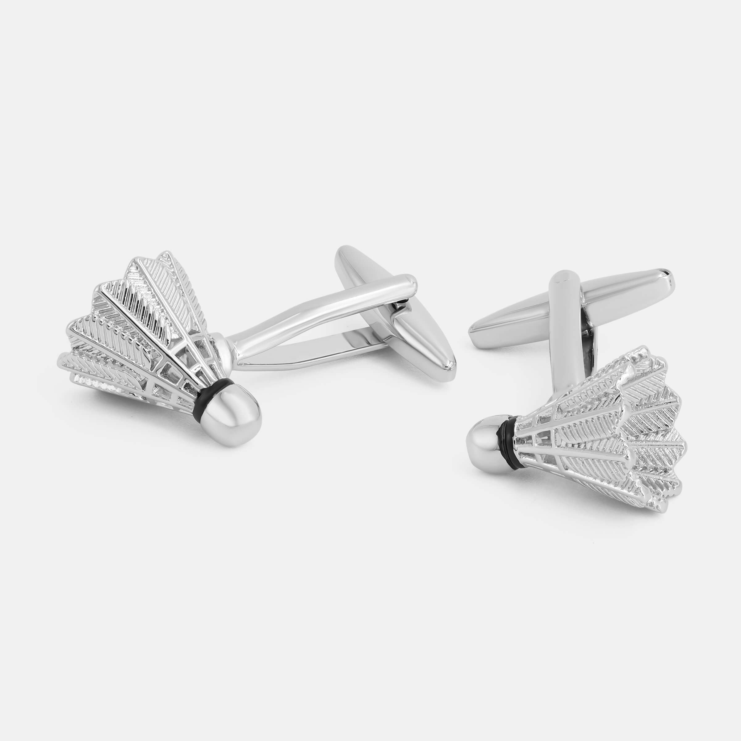 Silver Badminton Cufflinks