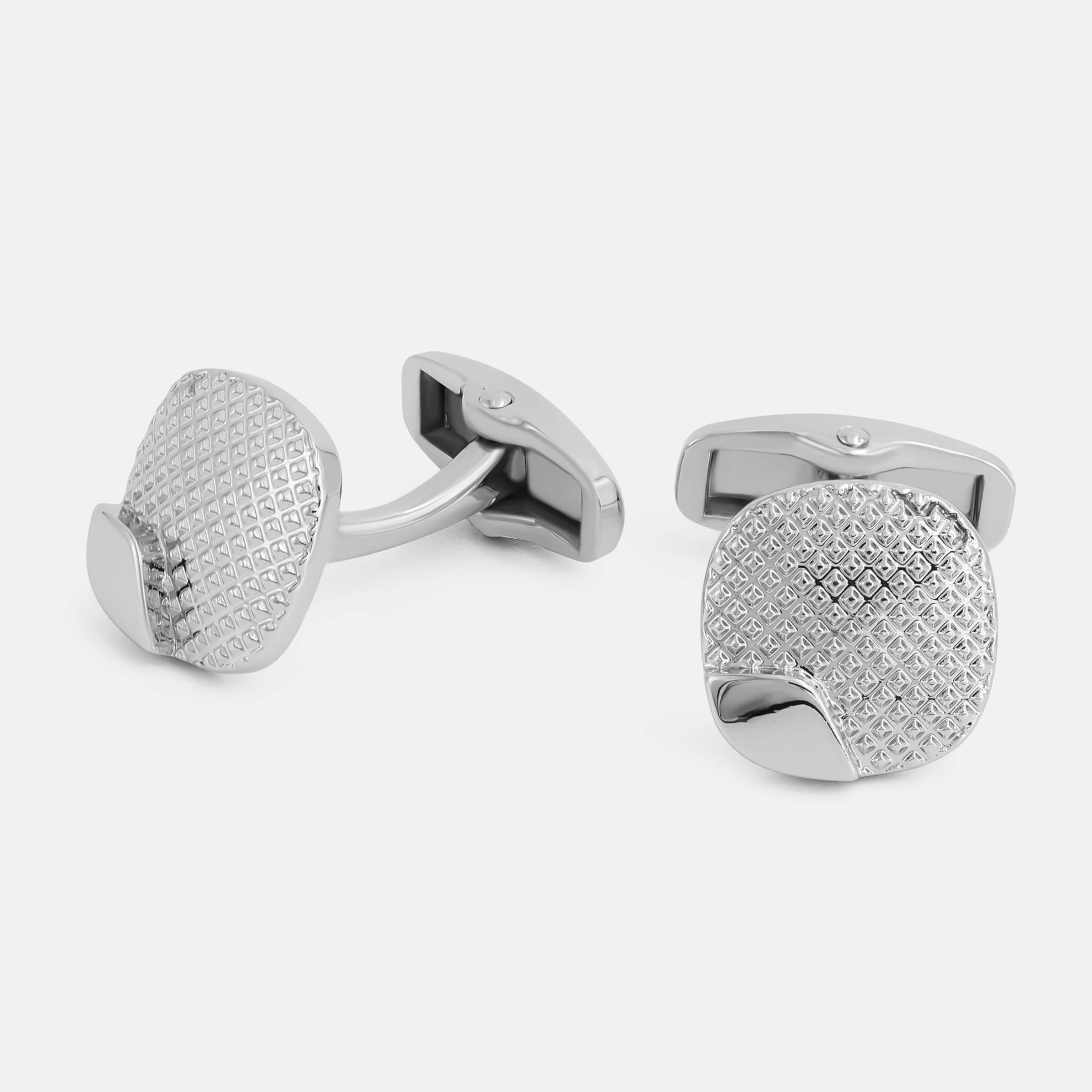 Silver Boss Cufflinks