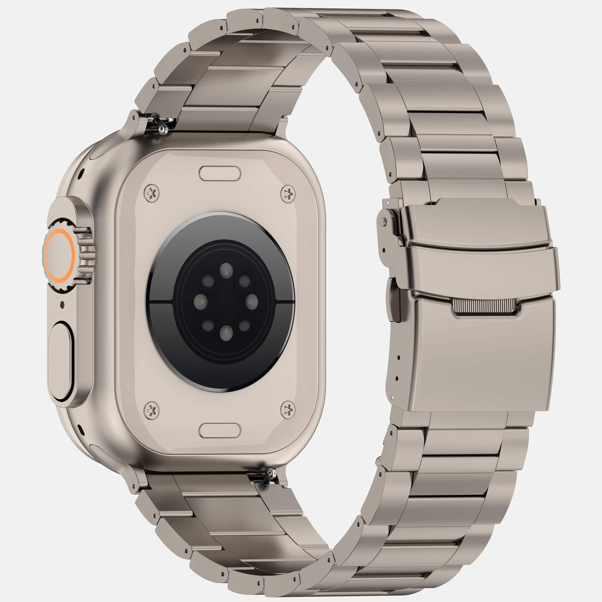 Metal Sports Straps for Apple Watch - Titanium