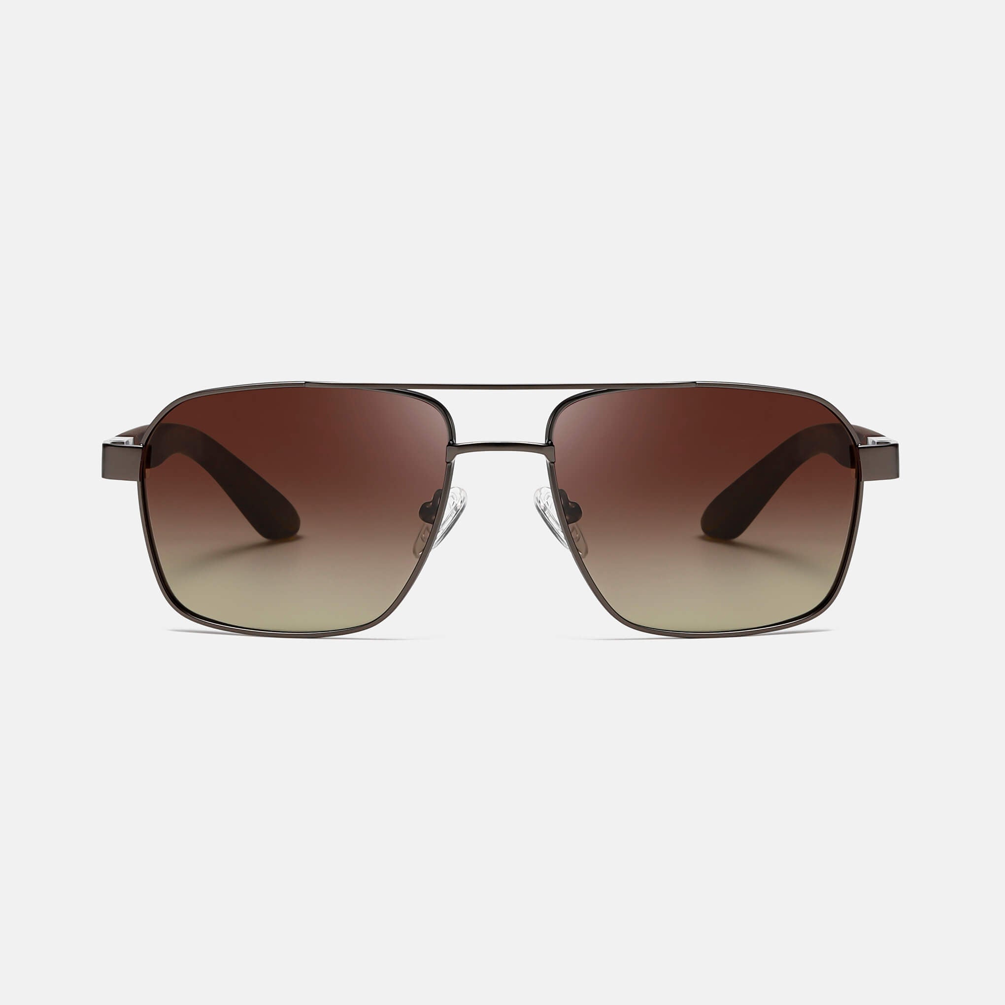 RR2 Men’s Sunglasses in Matte Gun with Gradient Brown Lens