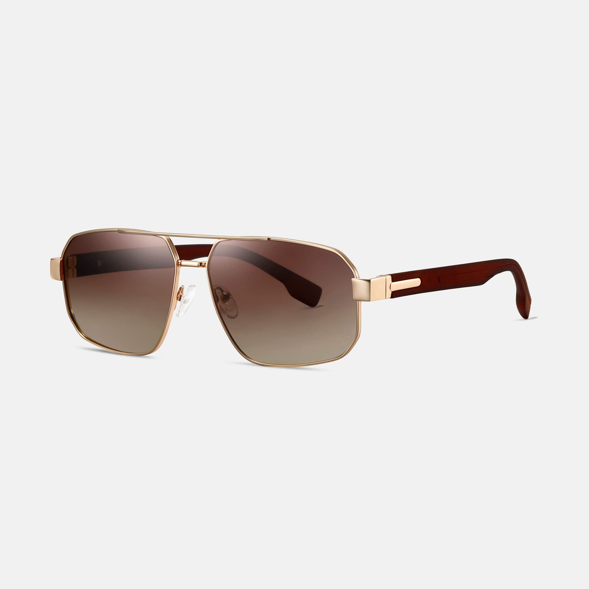 RR3 Men’s Sunglasses in Matt Gold with Gradient Brown Lens