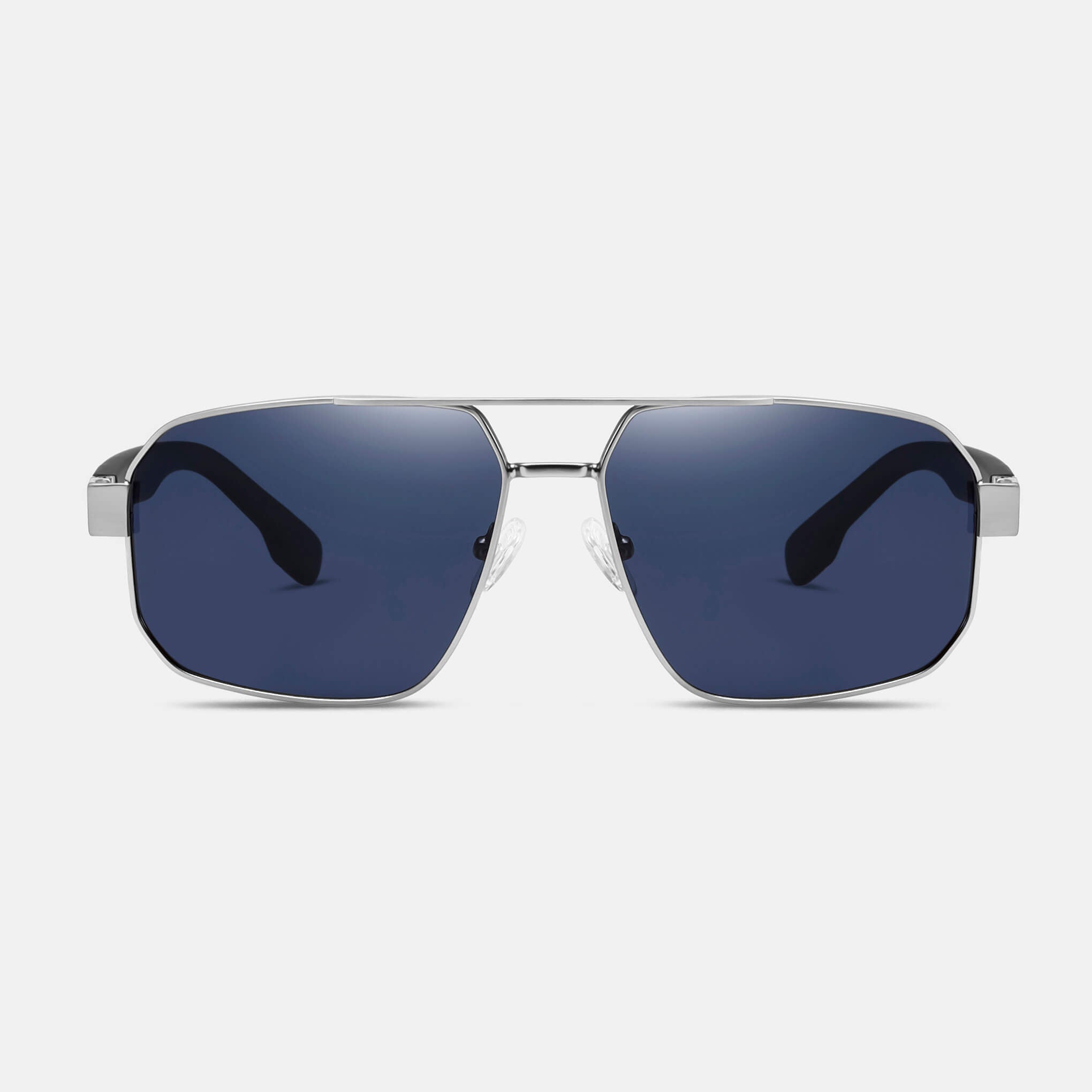 RR3 Men’s Sunglasses in Matte Silver with Blue Lens