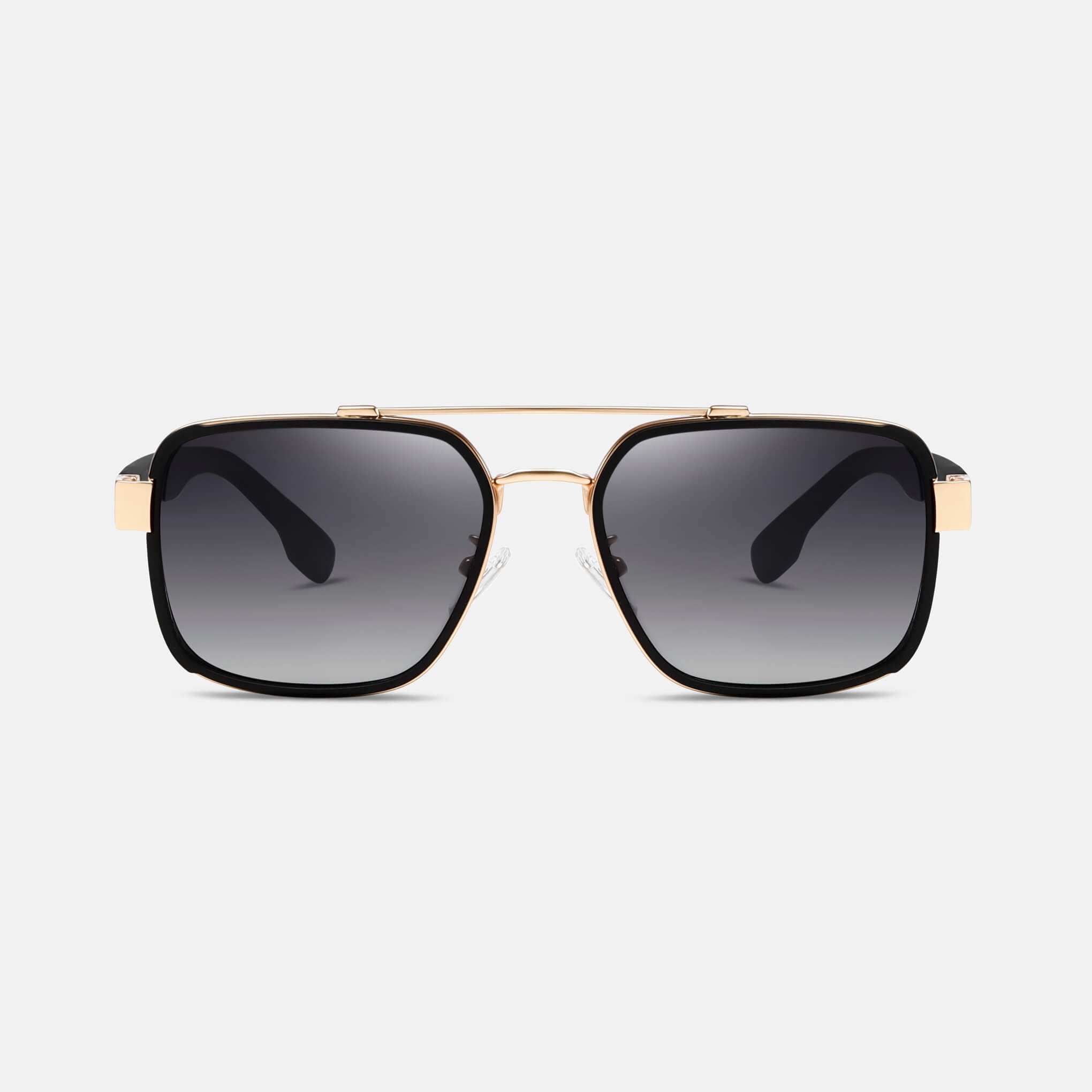 RR4 Men’s Sunglasses in Matte Black/Gold with Gradient Blue Lens