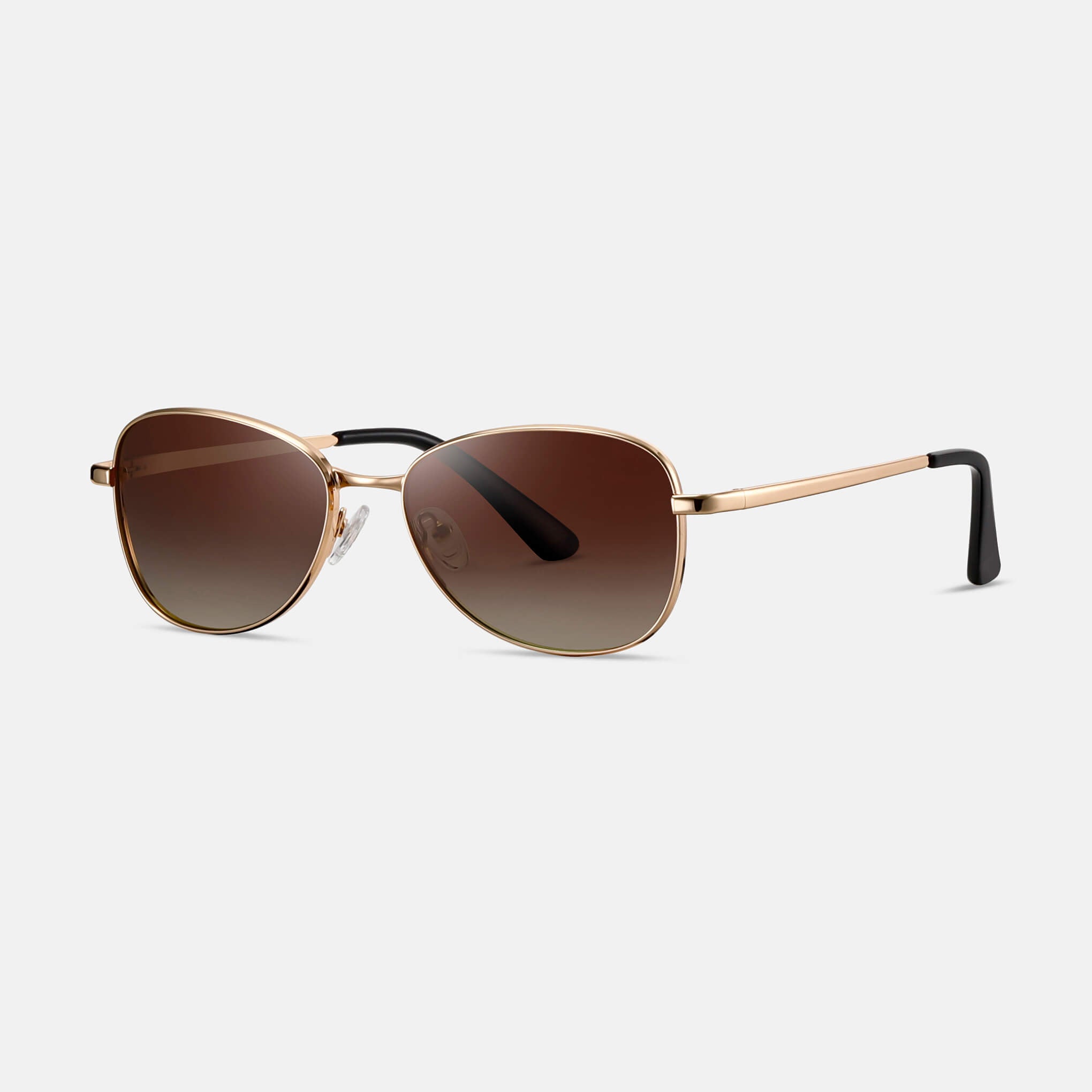 RR6 Men’s Sunglasses in Bright Gold with Gradient Brown Lens