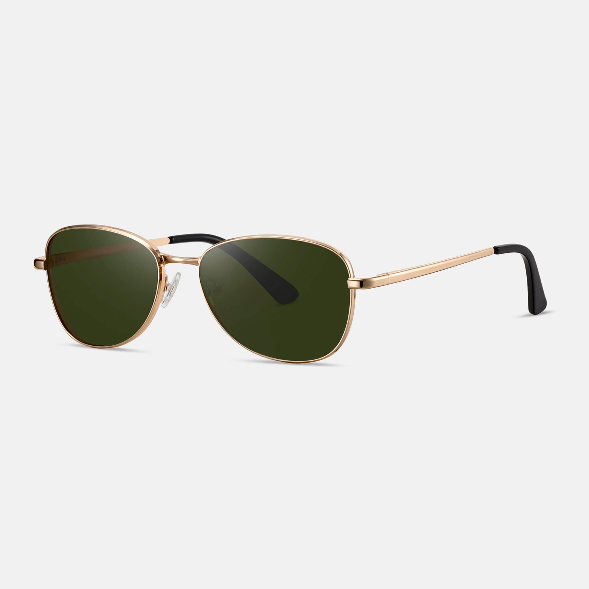 RR6 Men’s Sunglasses in Bright Gold with Dark Green Lens