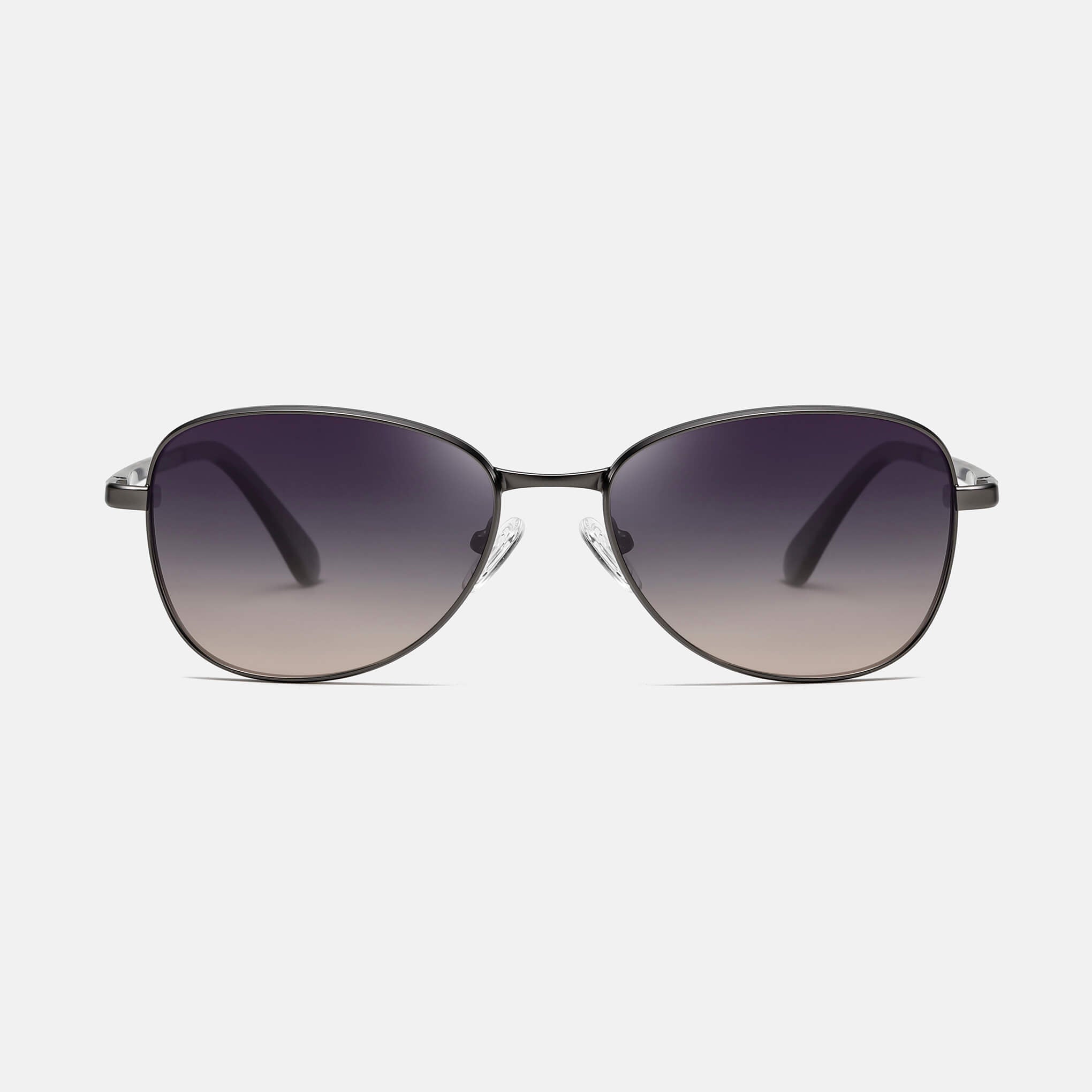 RR6 Men’s Sunglasses in Matte Gun Metallic with Grey-Pink Lens