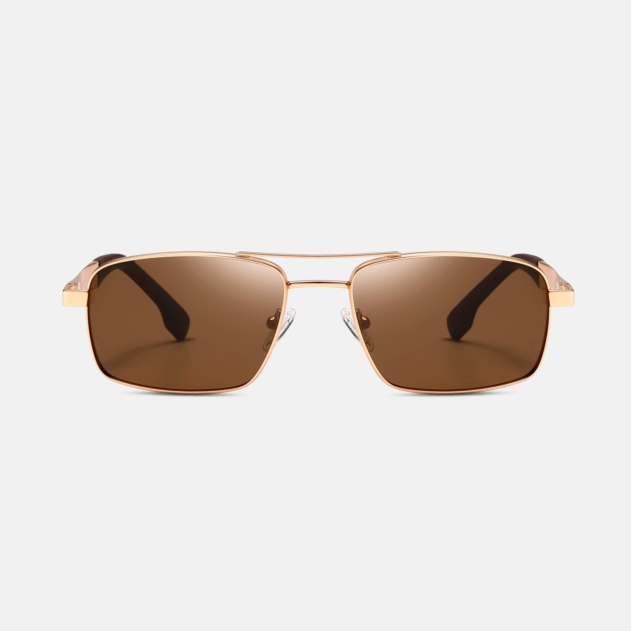 RR7 Men’s Sunglasses in Matte Gold with Brown Lens