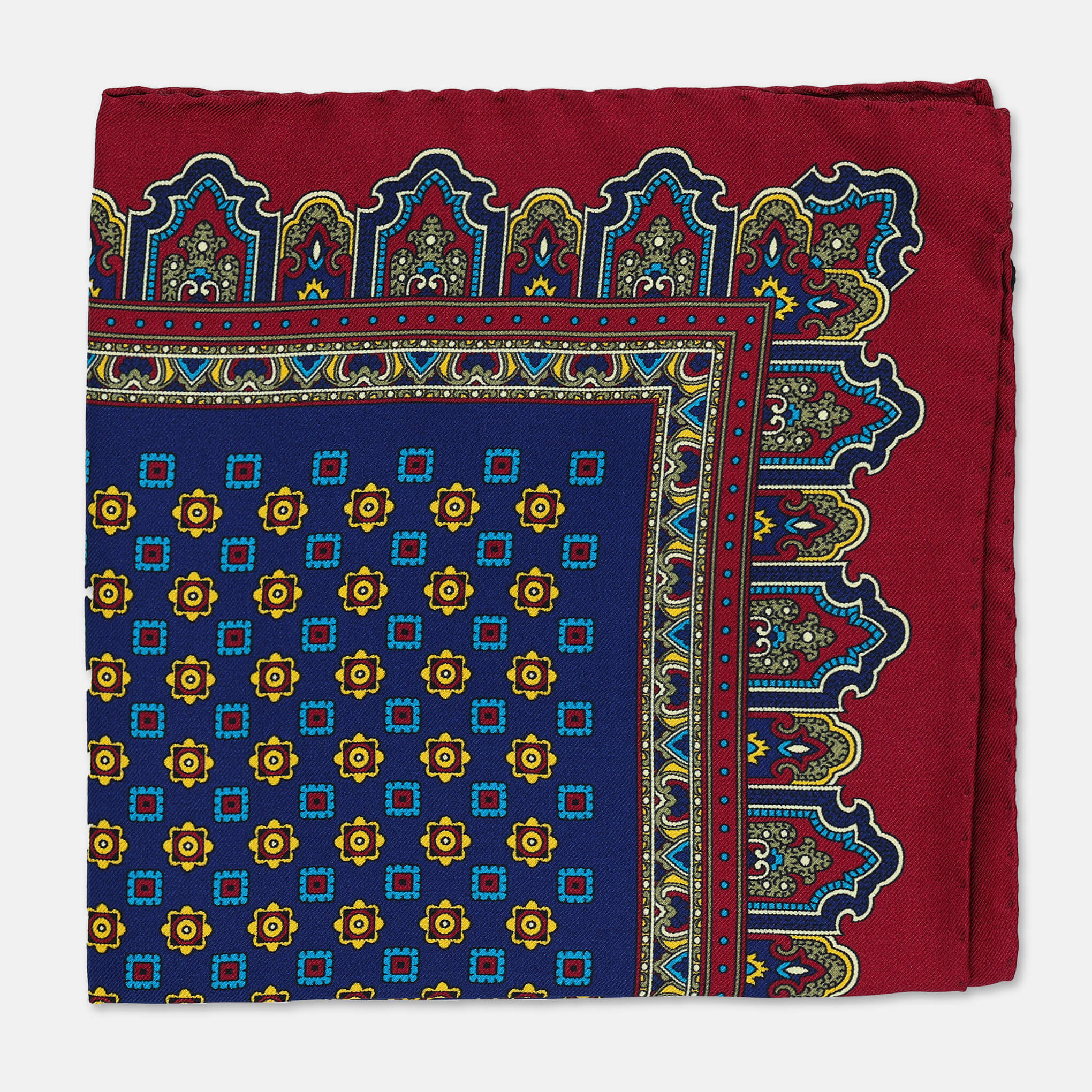 ALCAZABA-BLUE Pocket Square