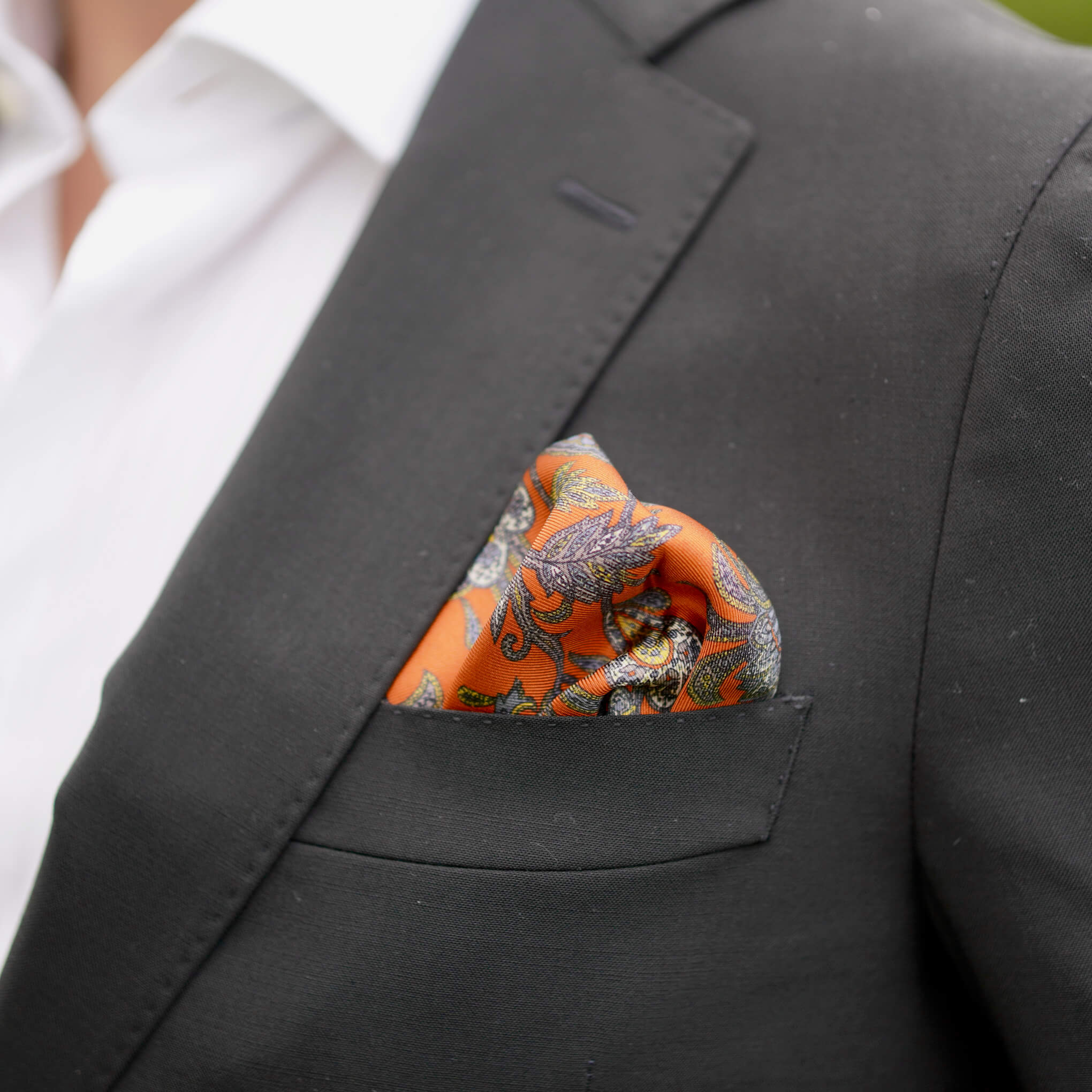 MONKE-ORANGE Pocket Square