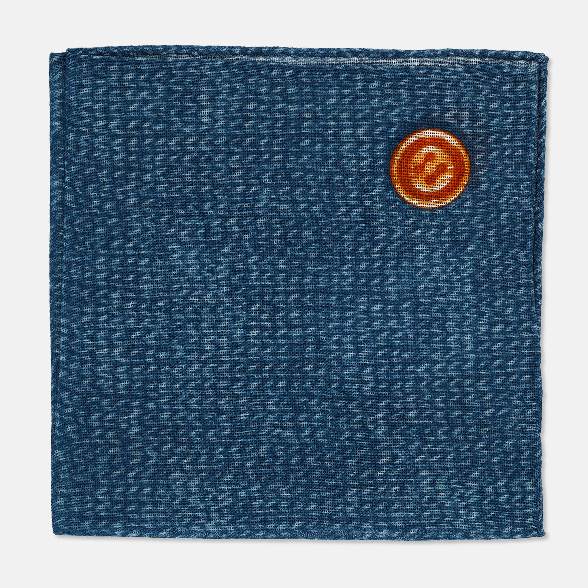 ALAN-BLUE Pocket Square