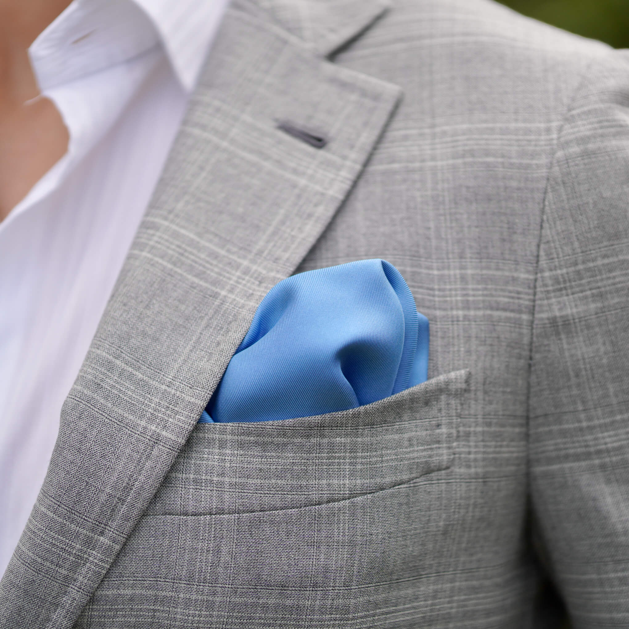 FLORA-BLUE/GREEN Pocket Square
