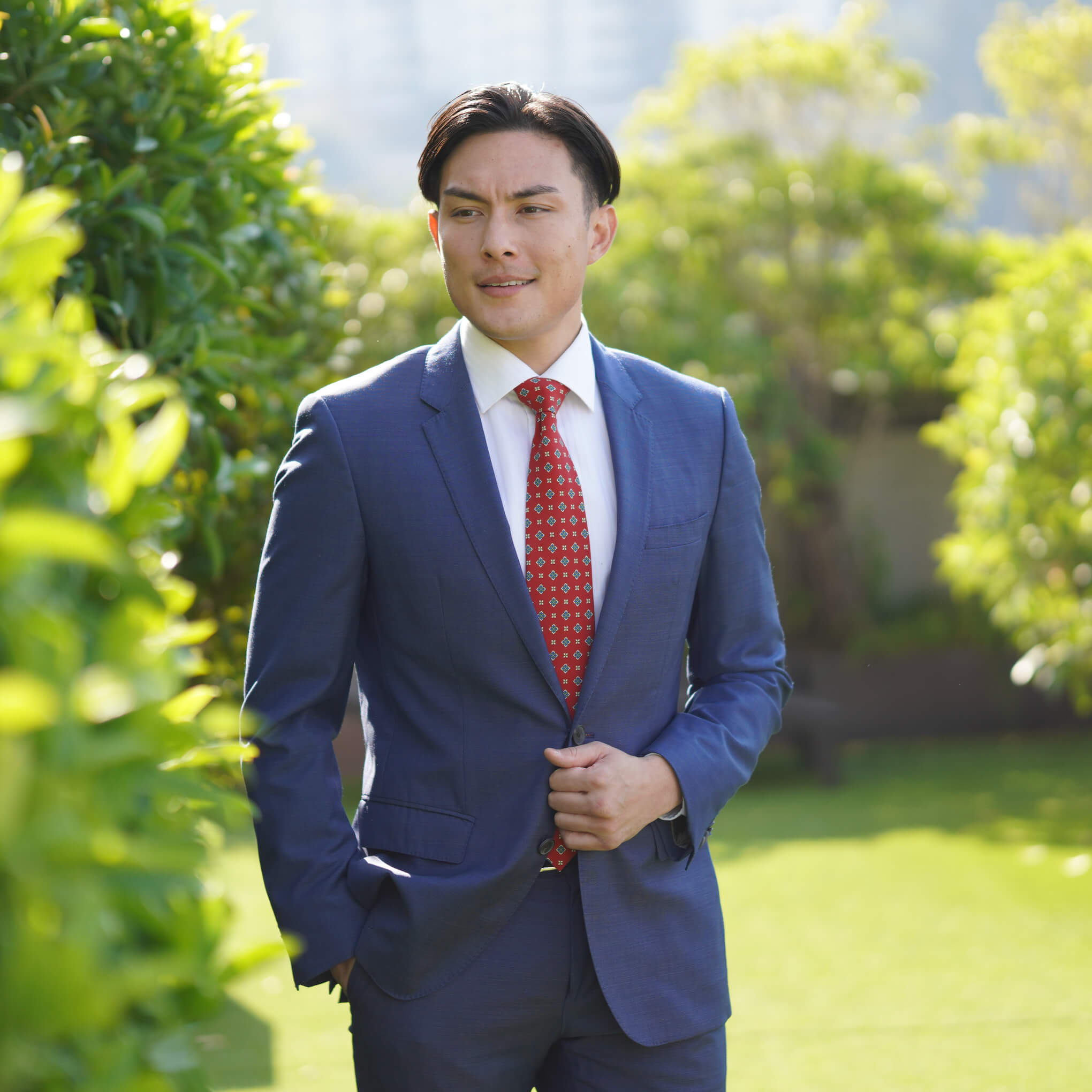 ARES-CHERRY RED Tie