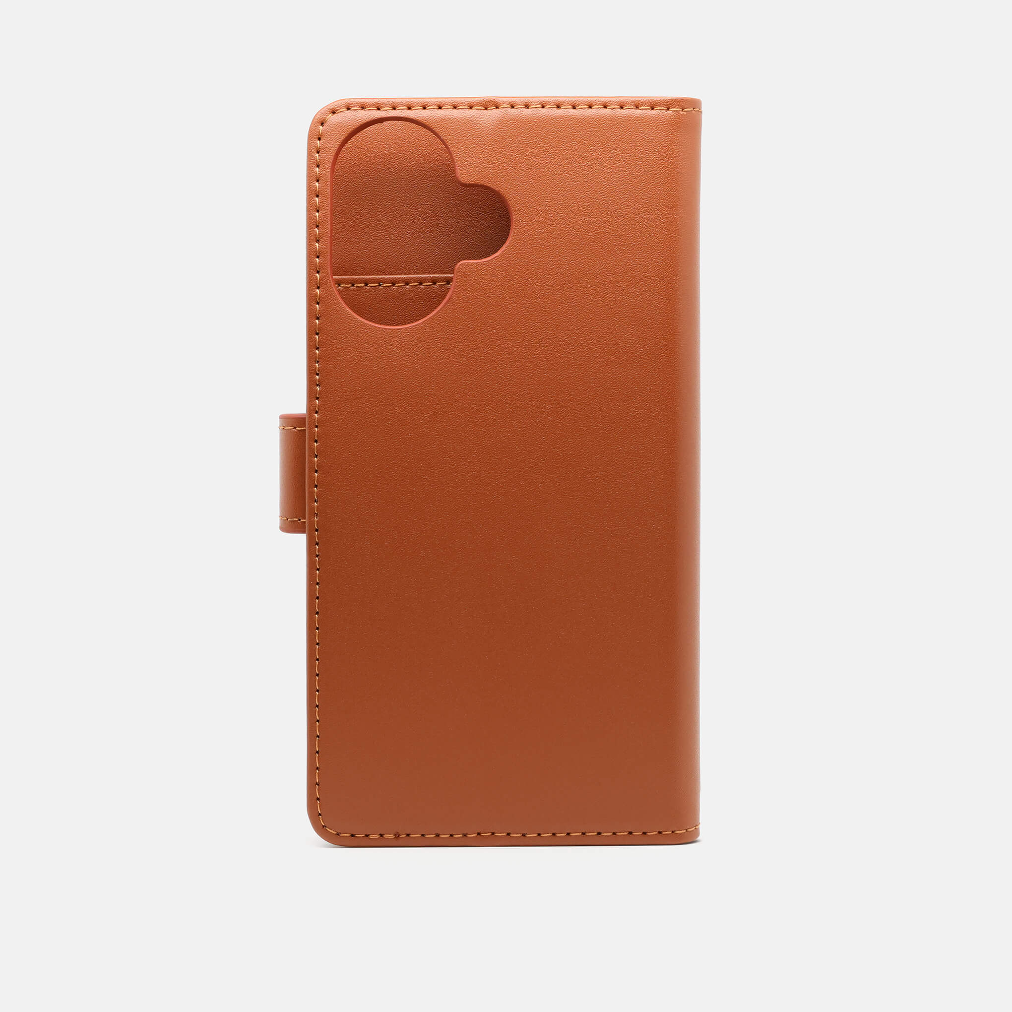 DENNIS Leather Wallets for iPhone 16 PLUS in BROWN