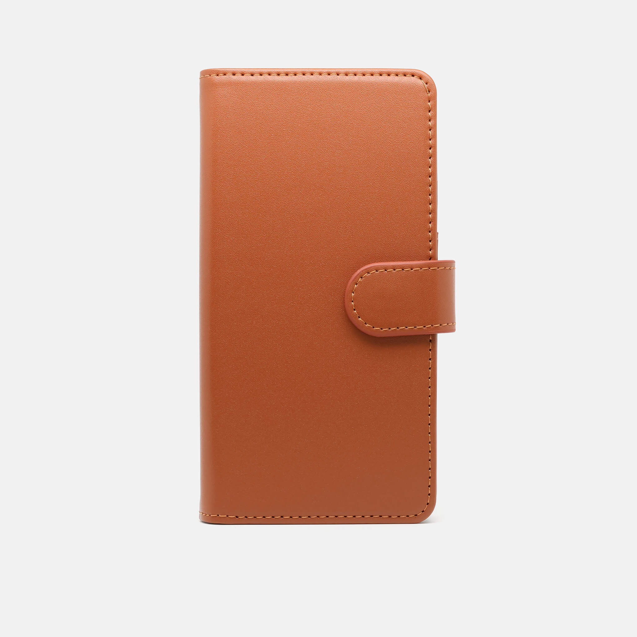 DENNIS Leather Wallets for iPhone 16 PLUS in BROWN