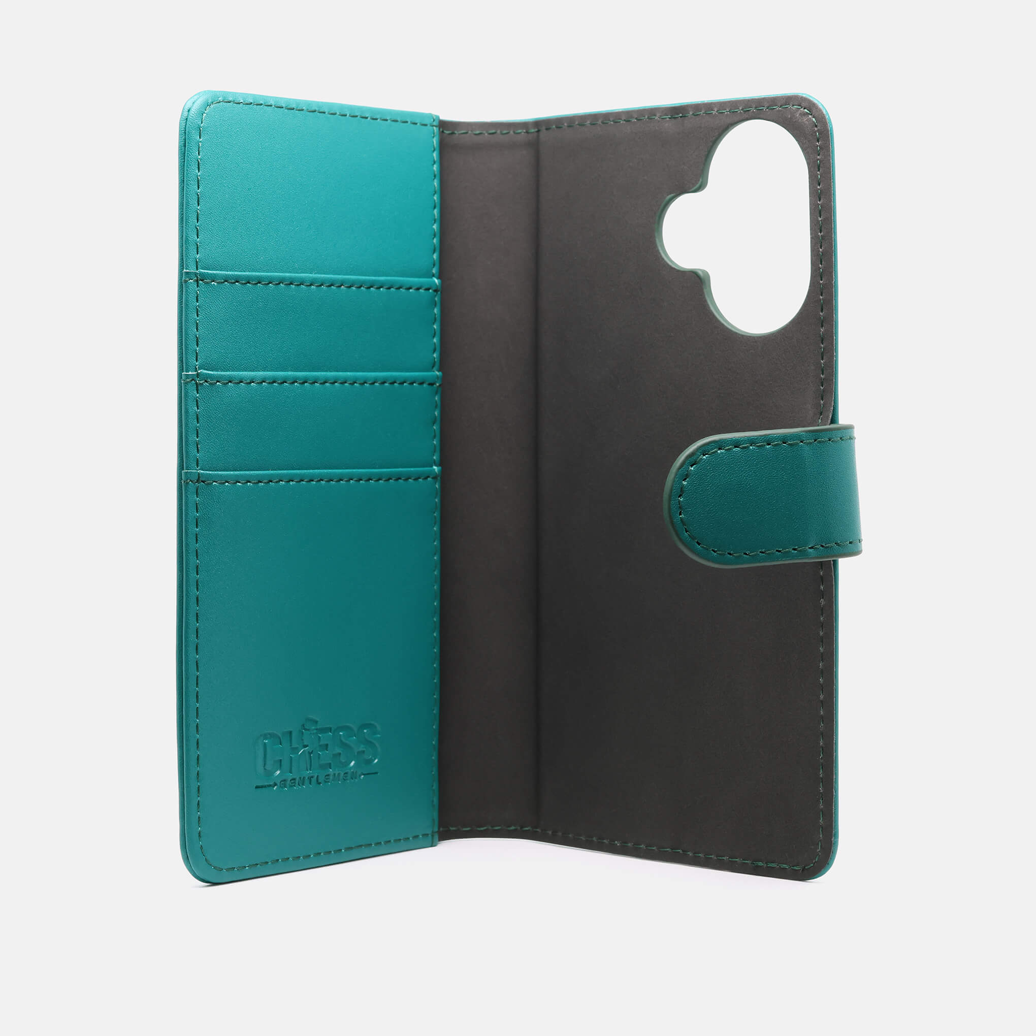 DENNIS Leather Wallets for iPhone 16 PLUS in GREEN