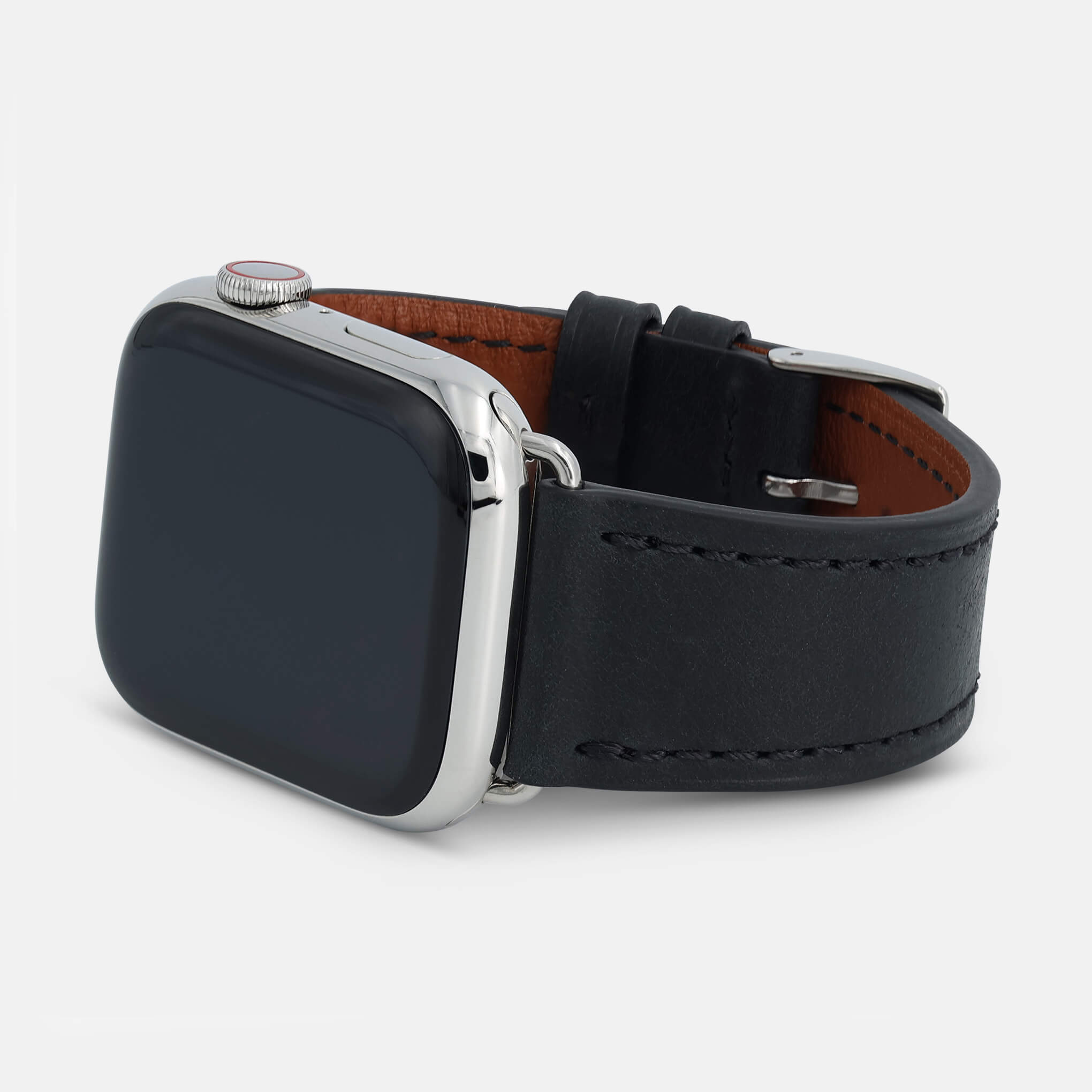 Elegance Black-Silver Straps for Apple Watch