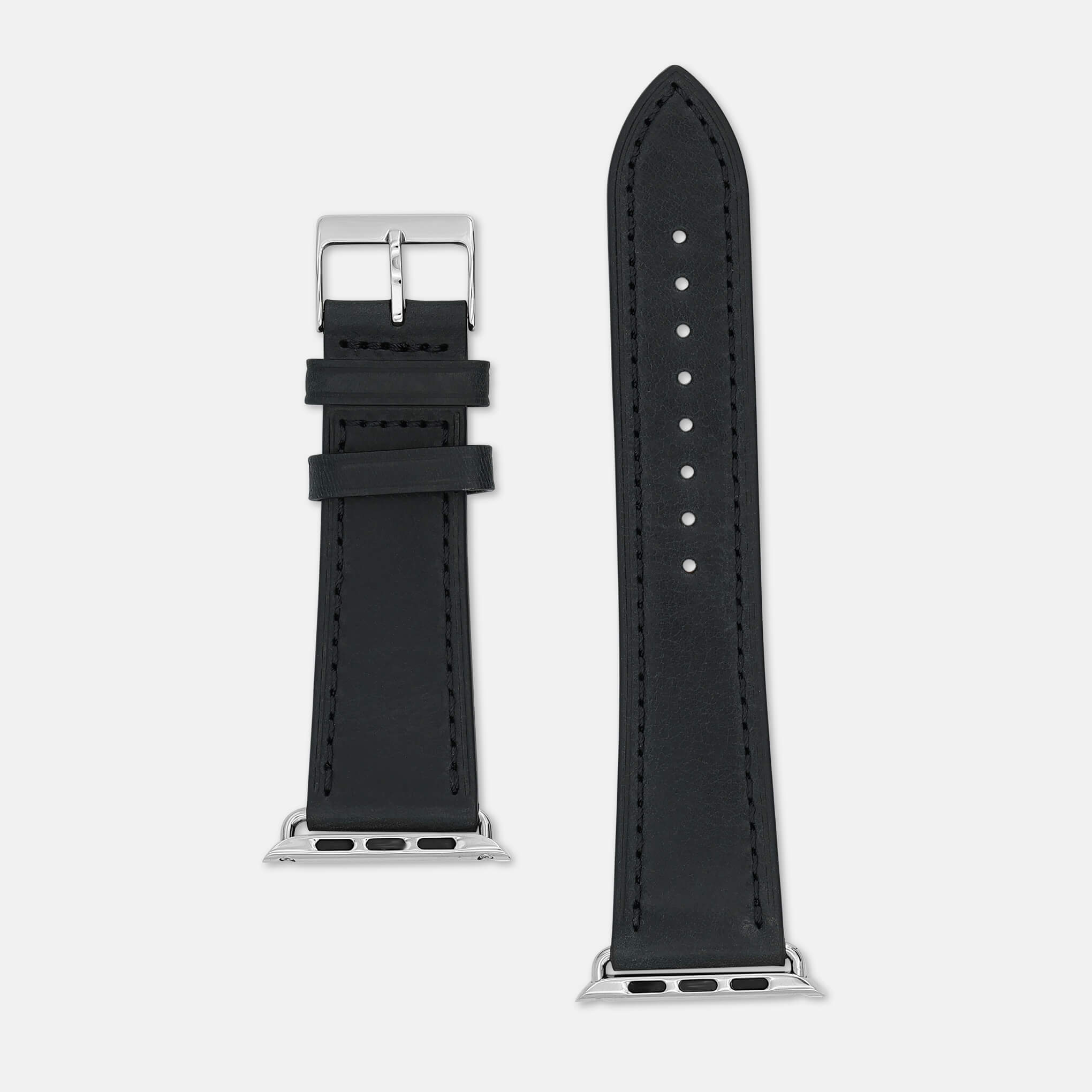 Elegance Black-Silver Straps for Apple Watch