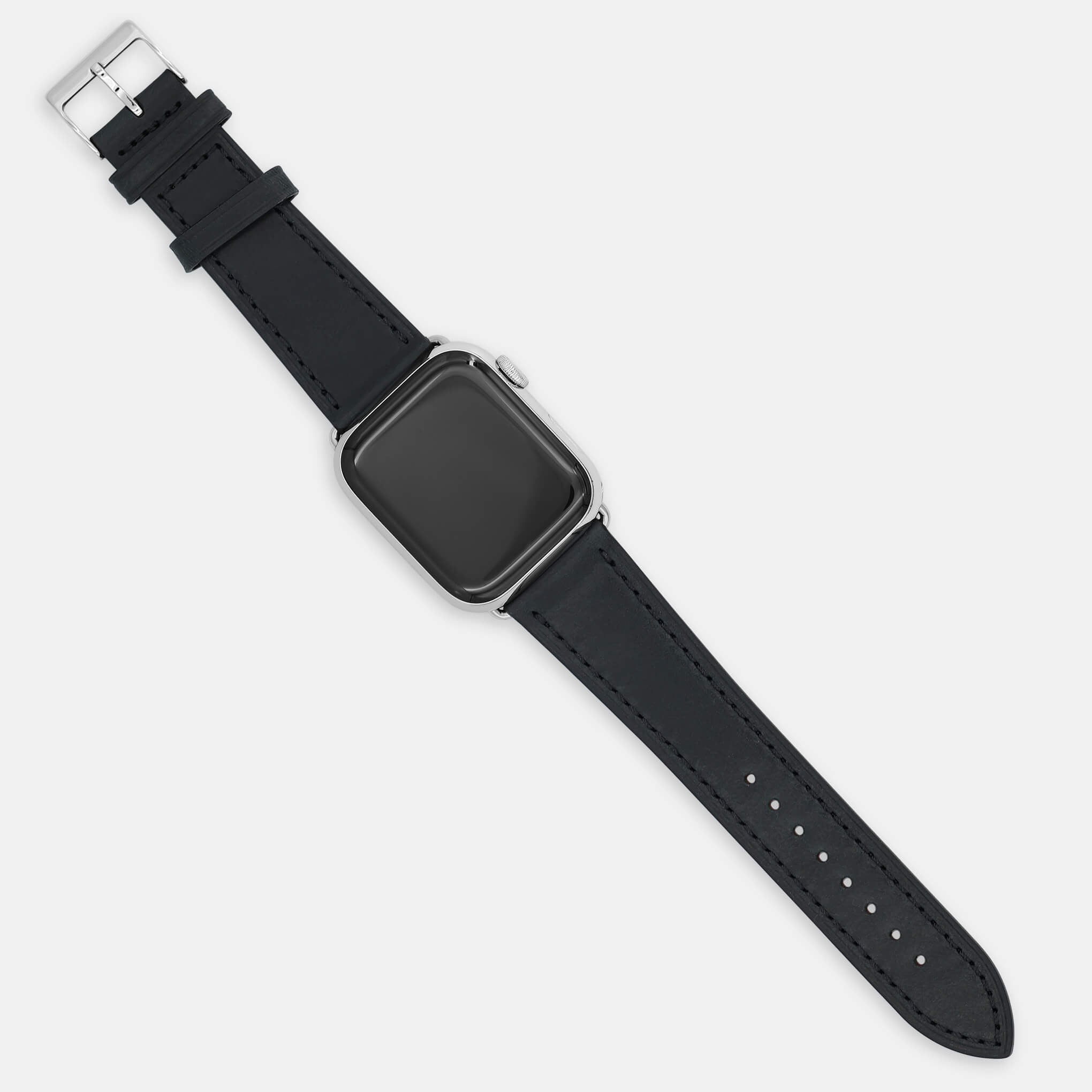 Elegance Black-Silver Straps for Apple Watch