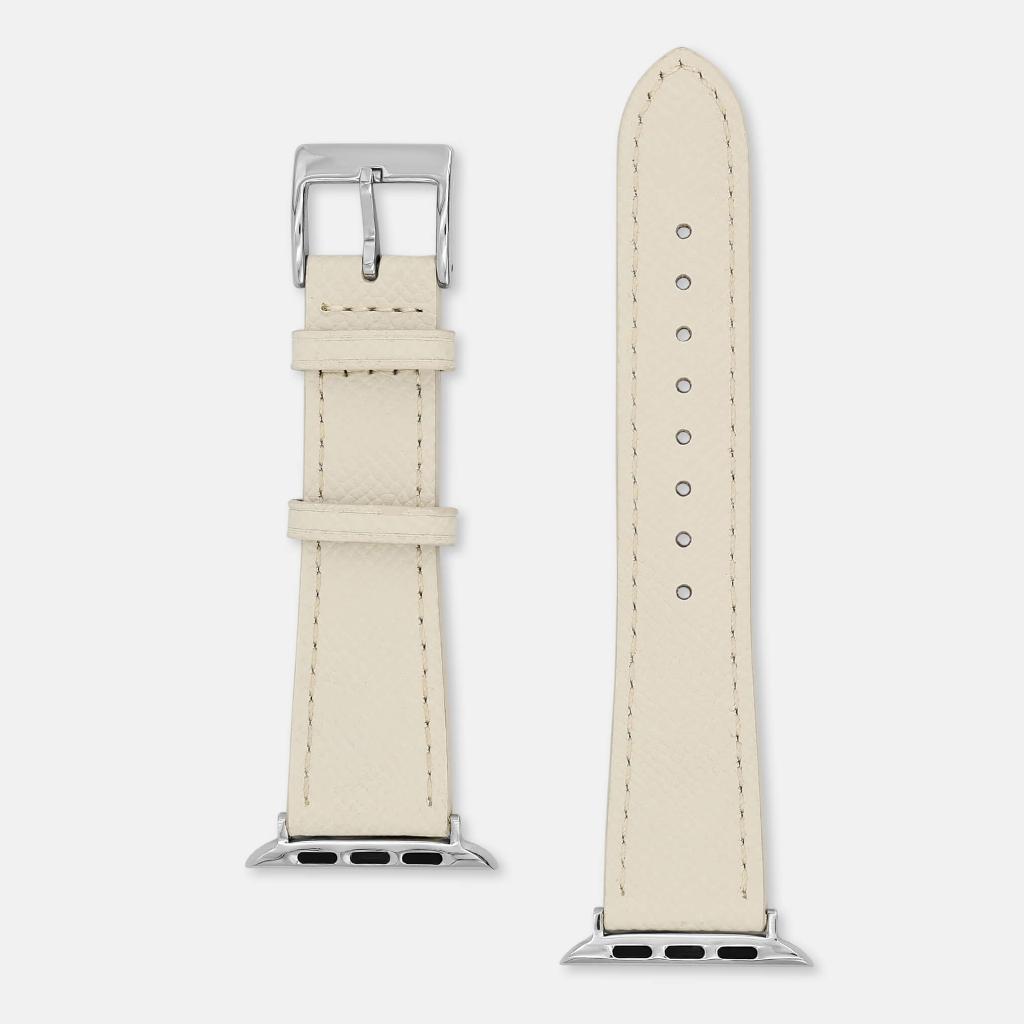 Club White-Silver Straps for Apple Watch