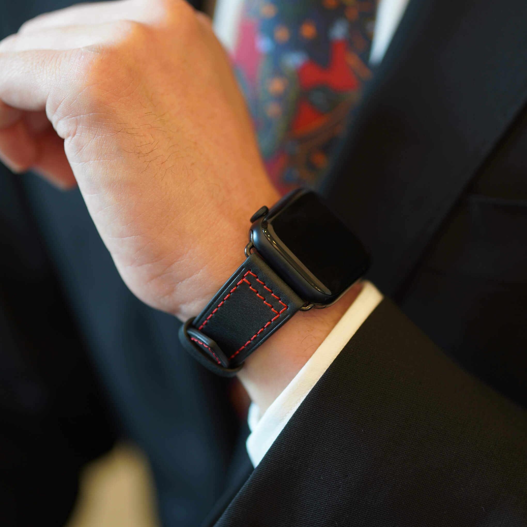 F1 Sports Straps for Apple Watch (Black/Red)