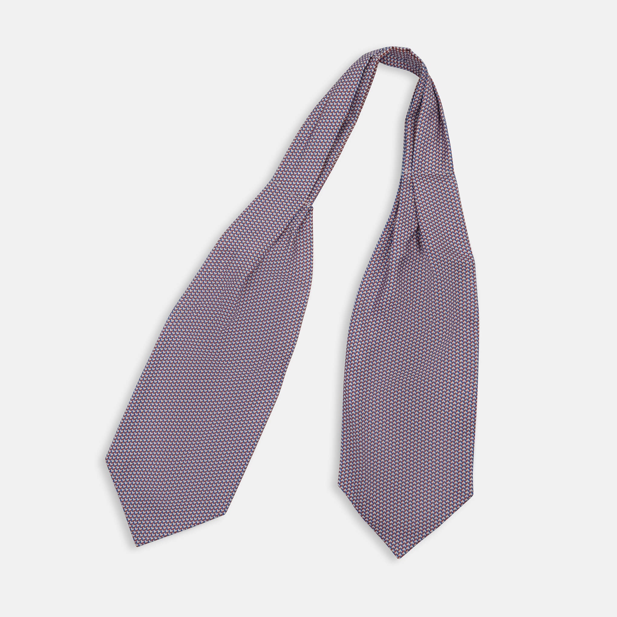 DIAGO Men's Ascot in Red and Blue