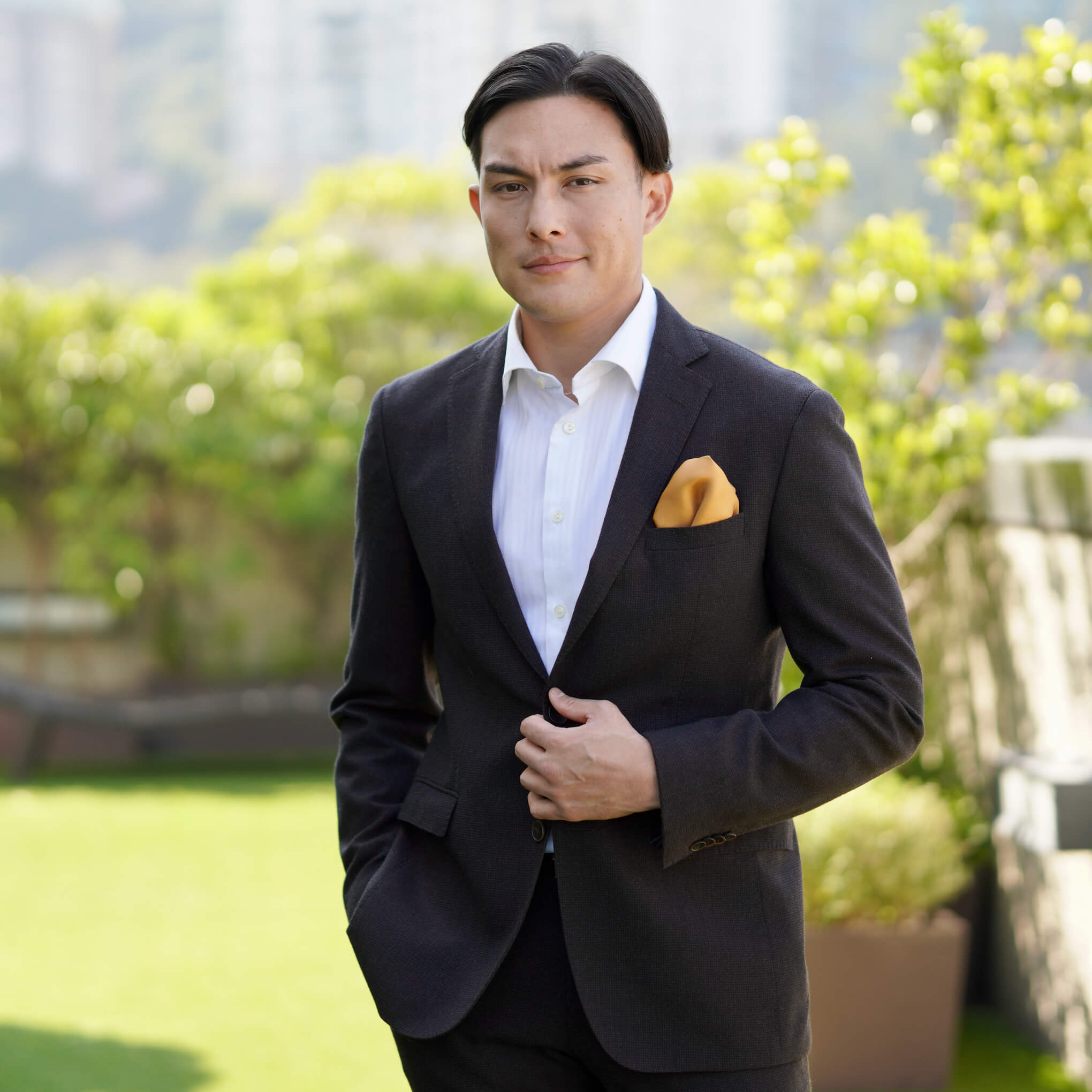 CALISTA-MANDARIN Pocket Square