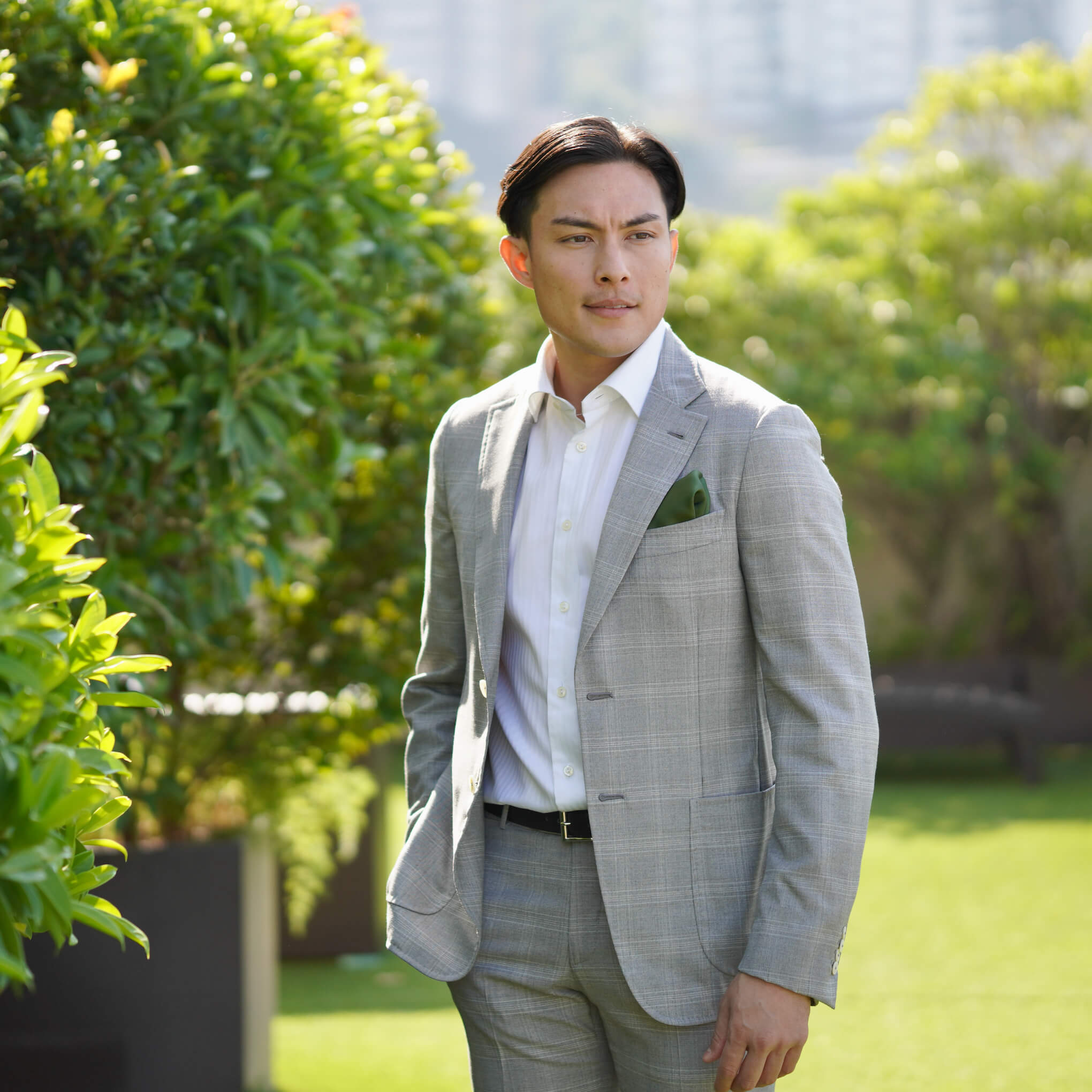 CALISTA-GREEN Pocket Square
