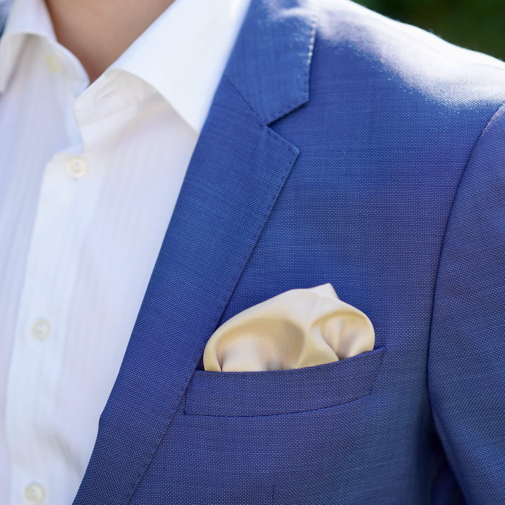 CALISTA-BEIGE Pocket Square