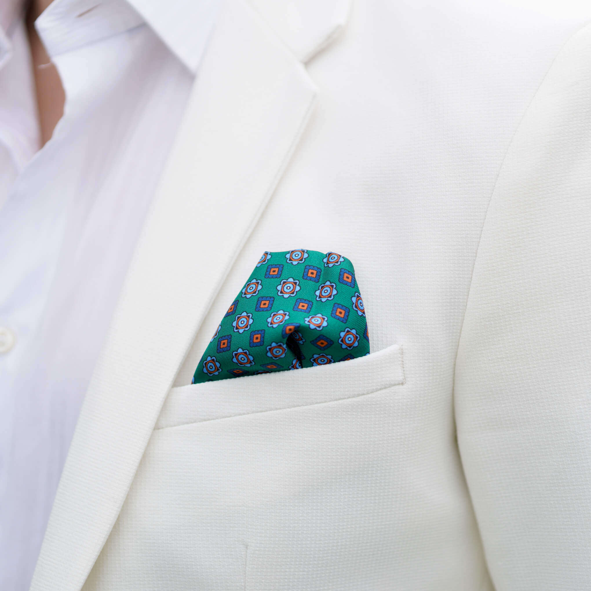 ALCAZABA-GREEN Pocket Square