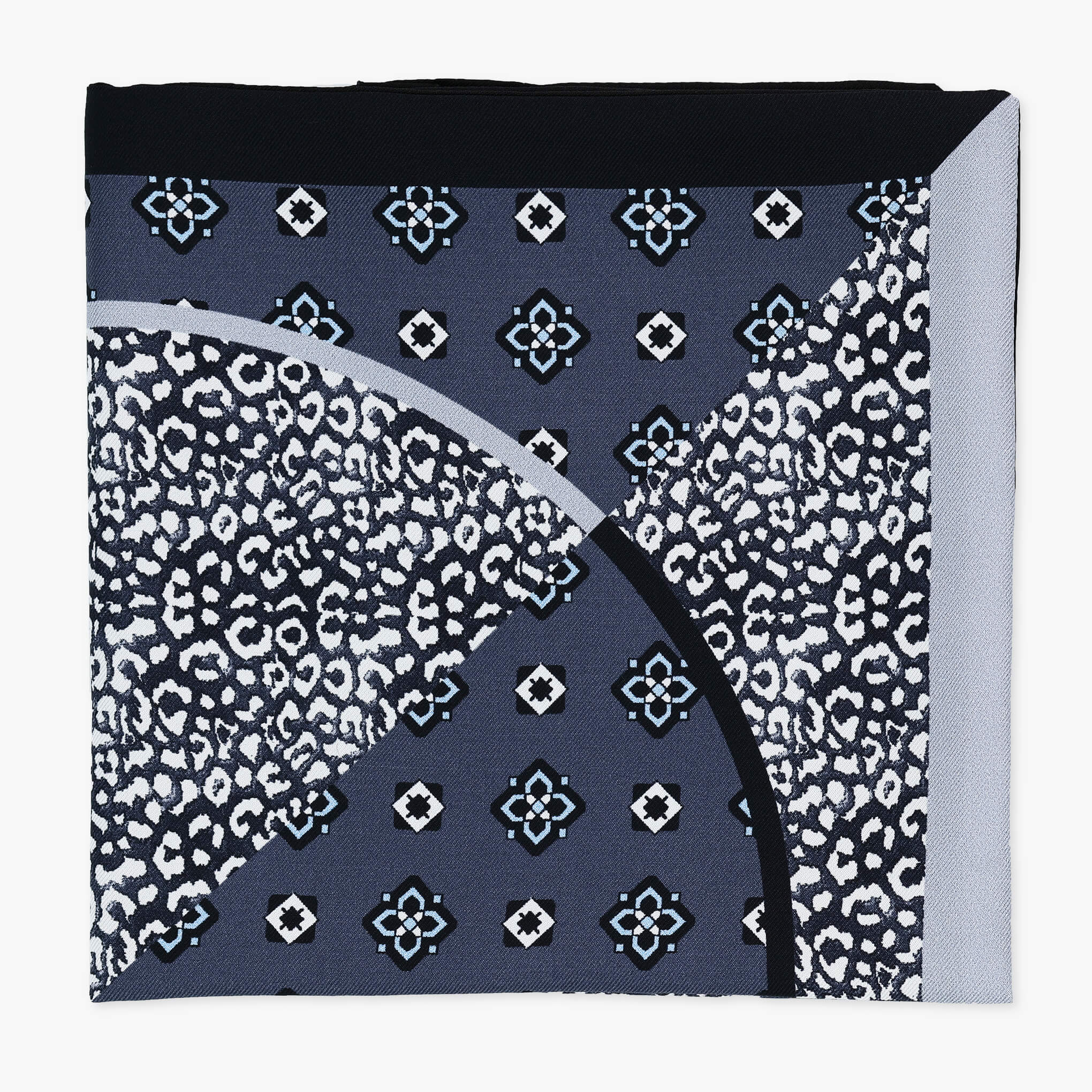 LEO-GREY/BLACK Pocket Square