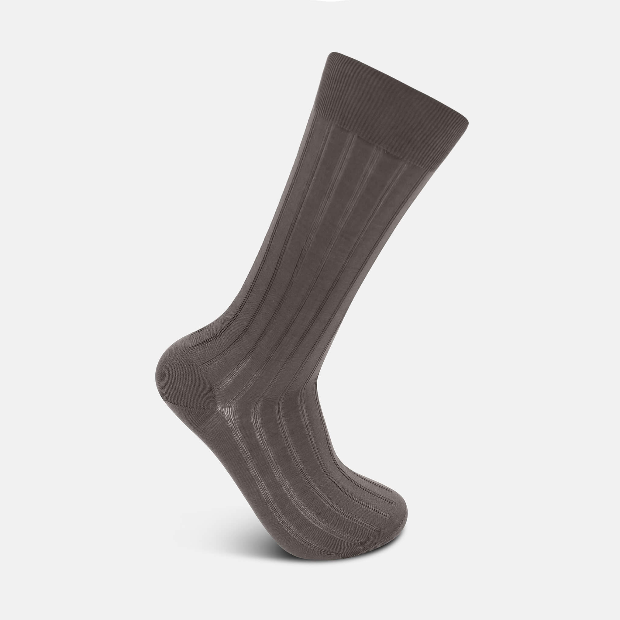 Wellington Mercerised Cotton Dress Socks (Grey)