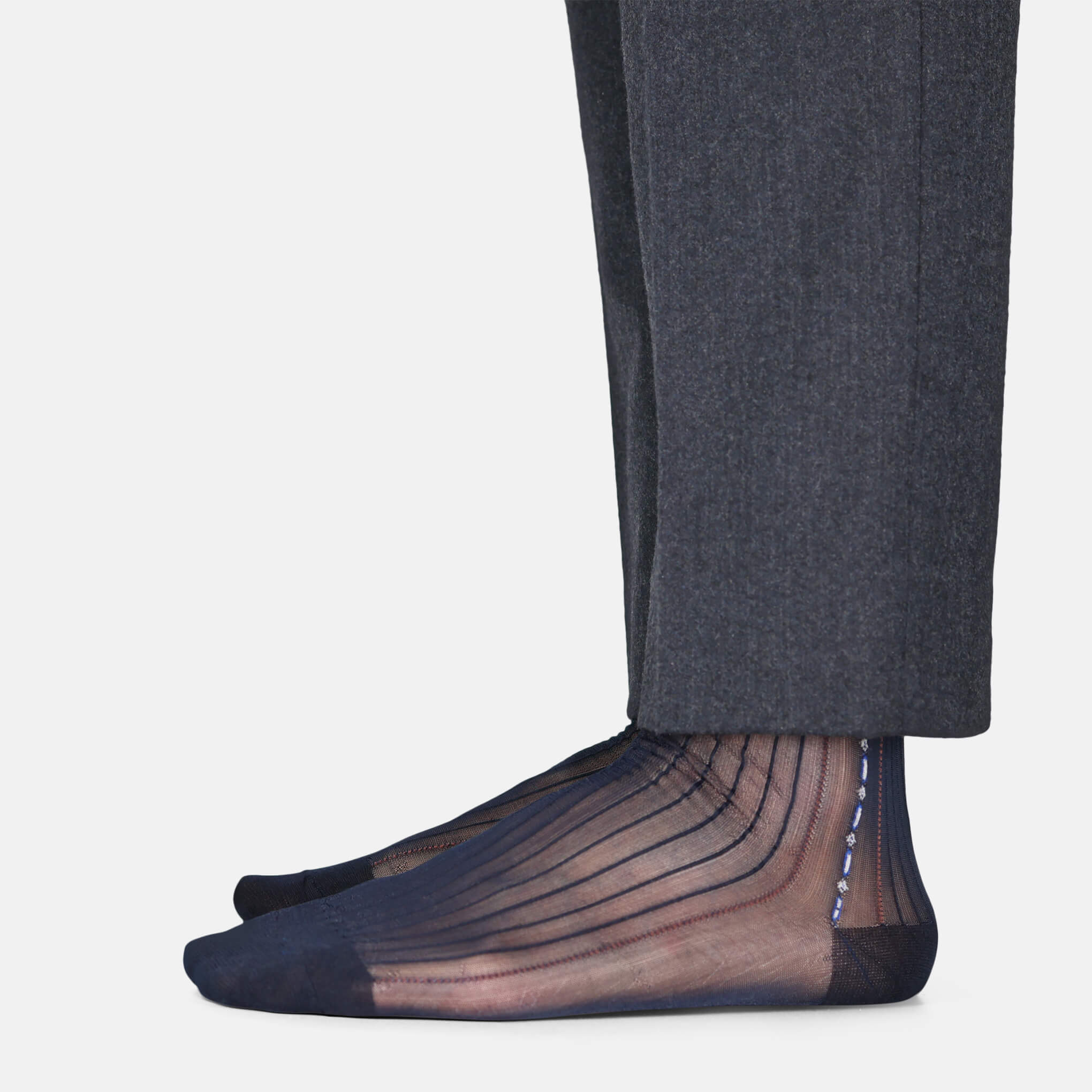 SheerGents Ultra Thin Dress Socks (Dark Blue)