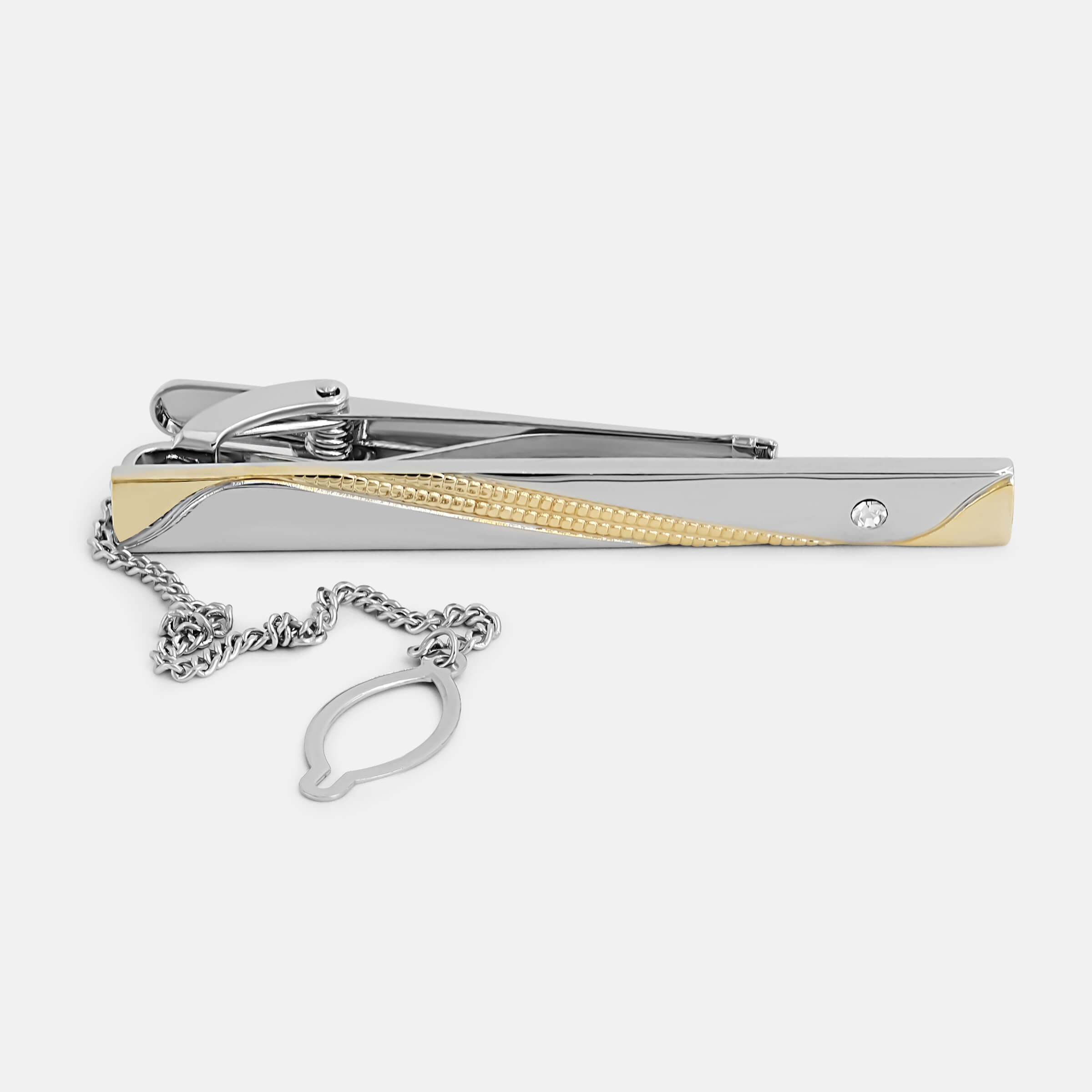 Golden Wave Tie Clip